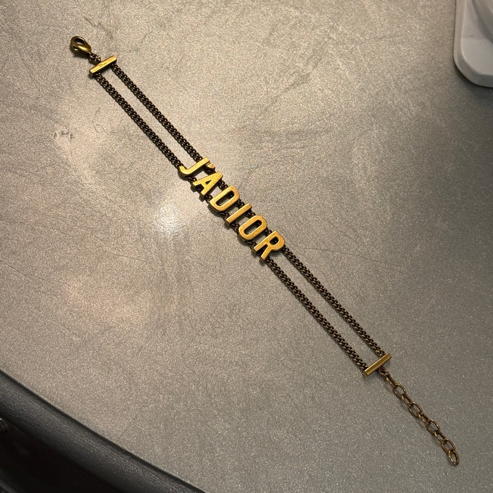 Christian Dior J’ADIOR Gold Chain Bracelet